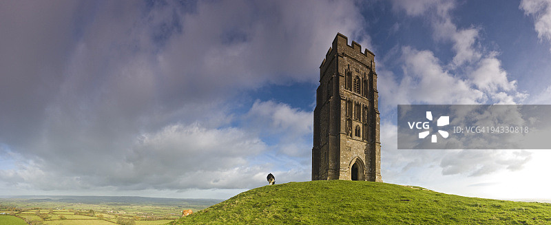 在格拉斯顿伯里山顶图片素材