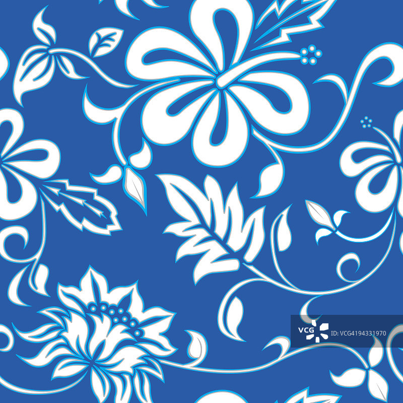 夏威夷风情壁纸（无缝）图片素材