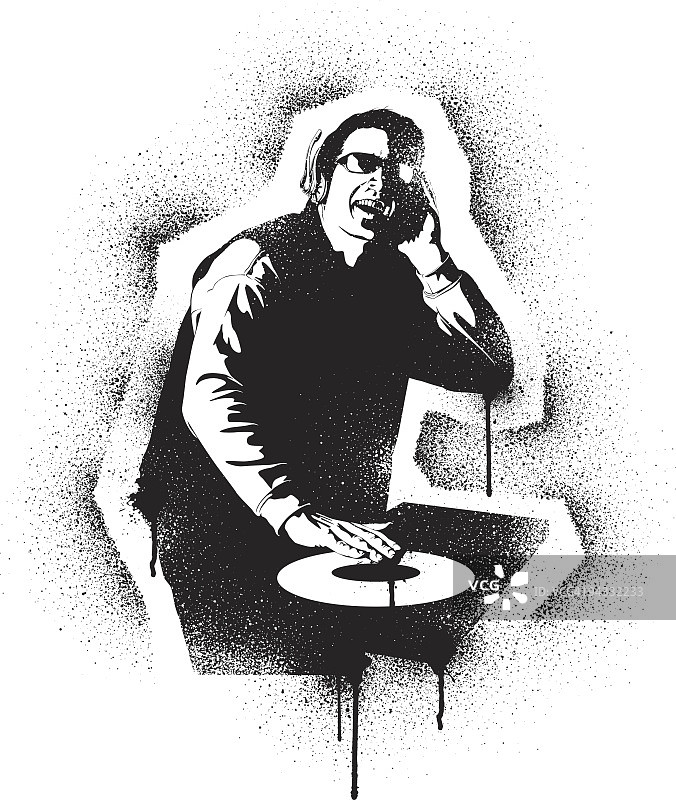 涂鸦模具DJ图片素材