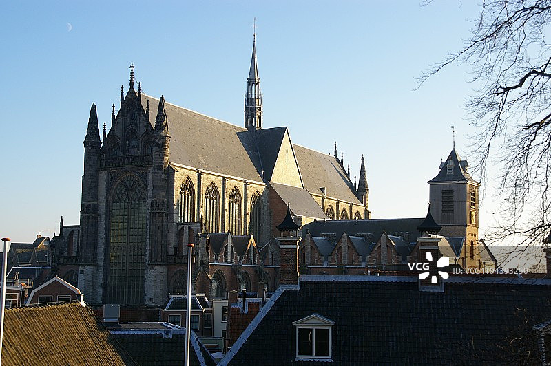 莱顿的霍格兰教堂图片素材