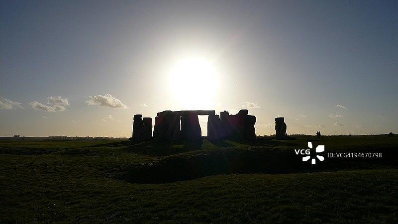 巨石阵的日落图片素材