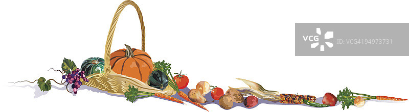 收获篮图片素材