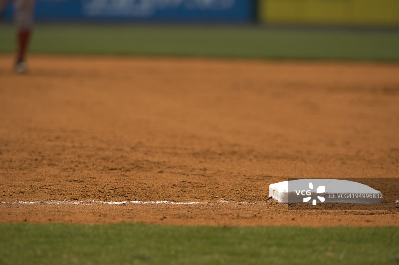 棒球比赛中的棒球场和棒球运动员图片素材