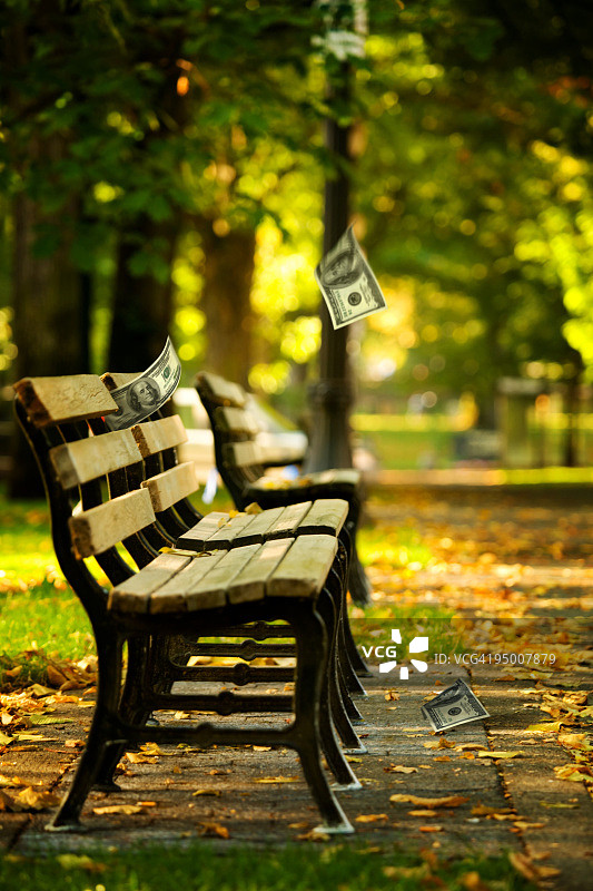 飘落的钱币图片素材