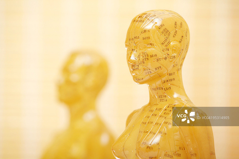 针灸女性模特和男人图片素材