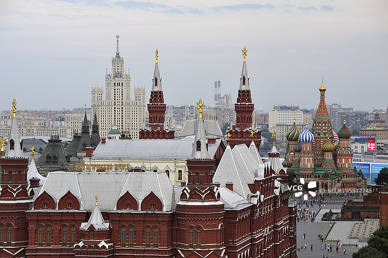莫斯科天际线图片素材