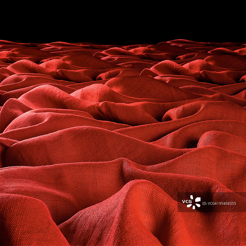 红色编织的波浪图片素材