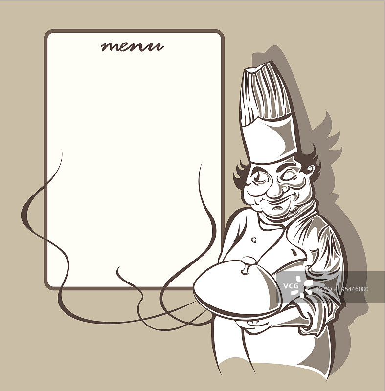 厨师菜单图片素材