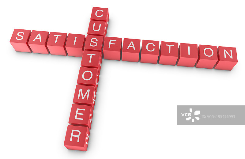 客户满意度纵横字谜图片素材