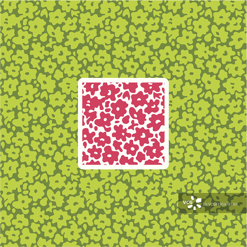 绿色花朵图案图片素材