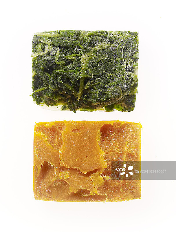 冷冻菠菜和南瓜图片素材