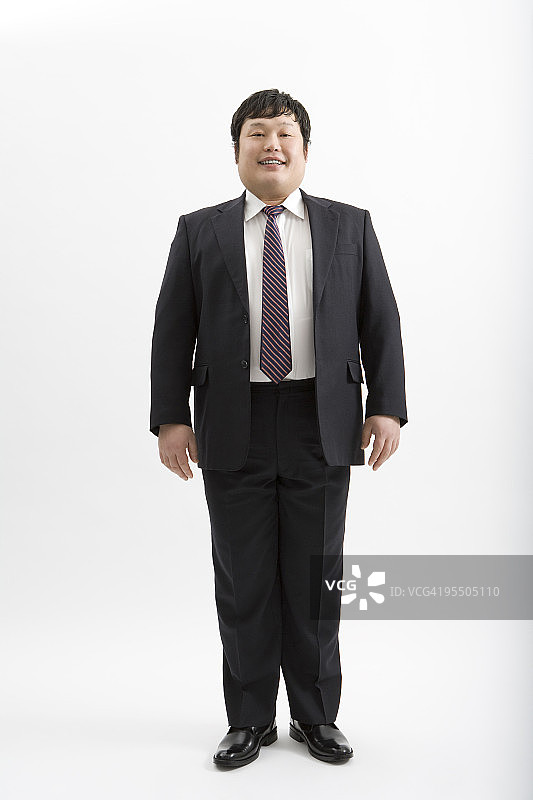 超重男子肖像图片素材