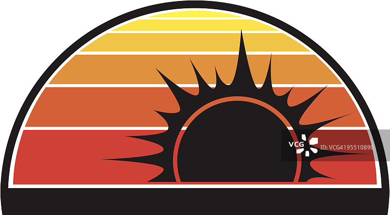 夏天的日落图片素材