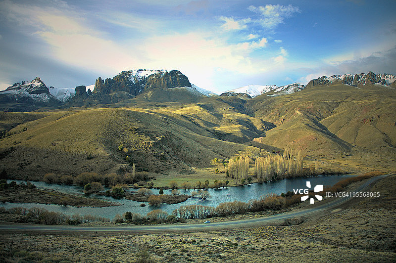巴塔哥尼亚的河流图片素材