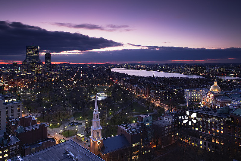 波士顿公园街教堂图片素材