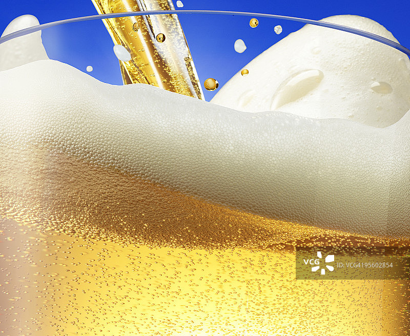 啤酒泡沫浪花图片素材