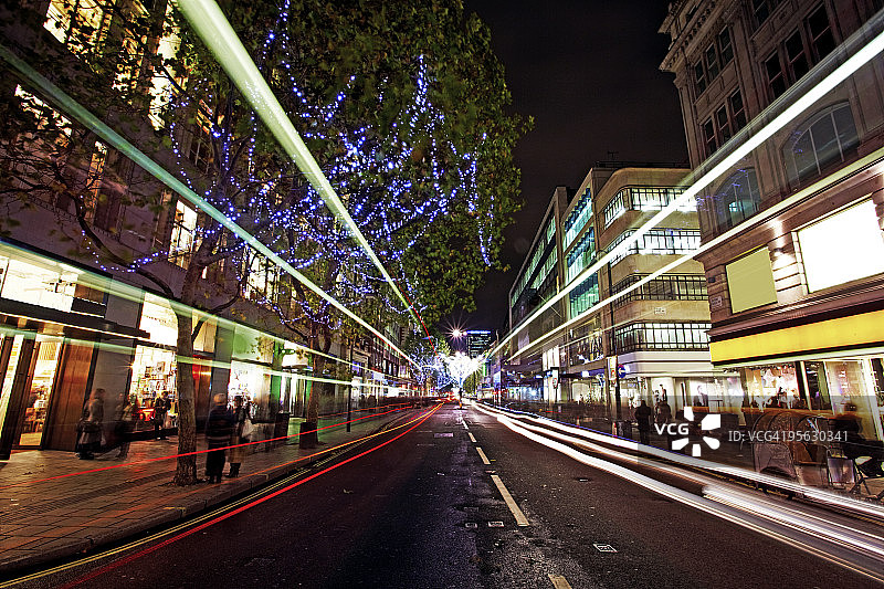 夜晚的街道图片素材