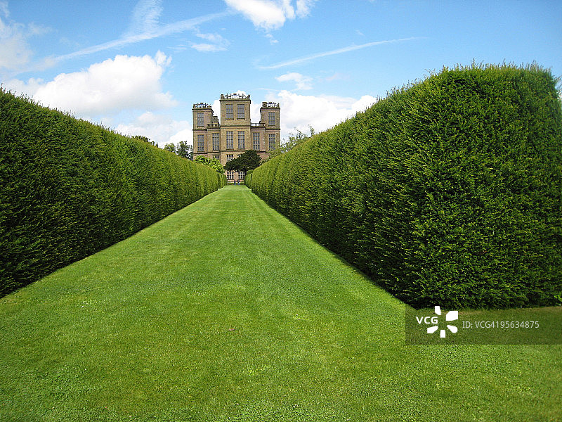哈德威克庄园，德比郡，英国图片素材