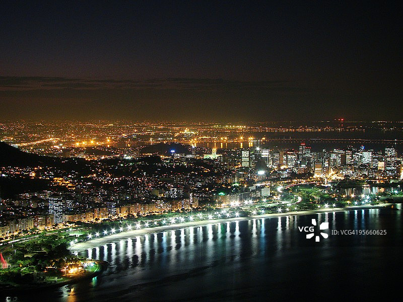 夜间河流图片素材