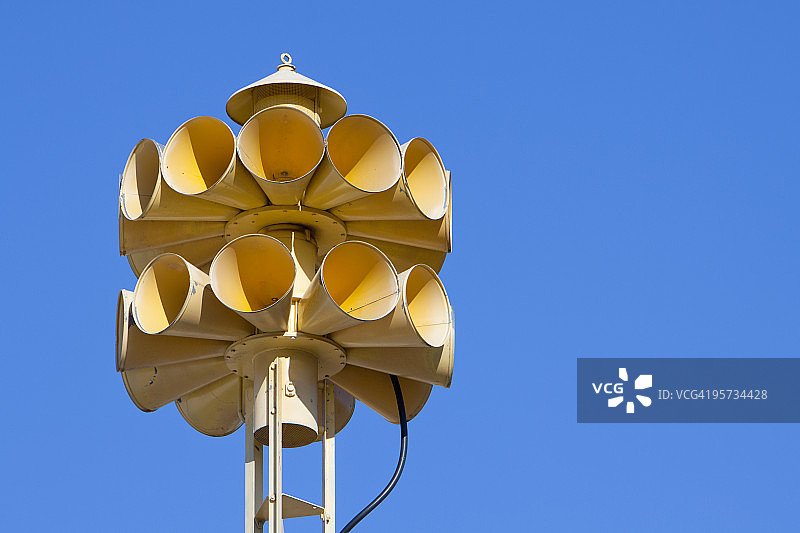 多个龙卷风警报器图片素材