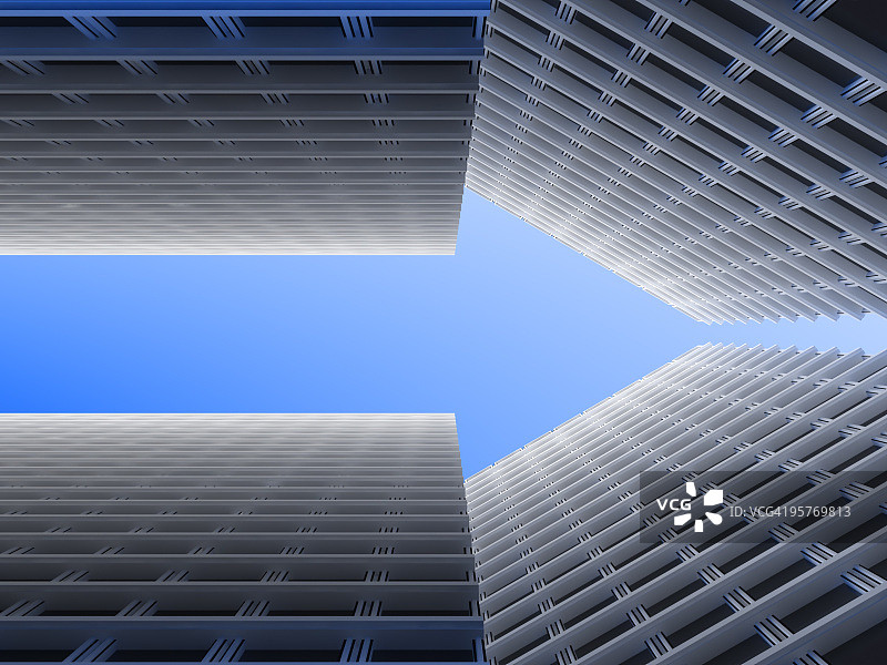 箭头型摩天大楼图片素材