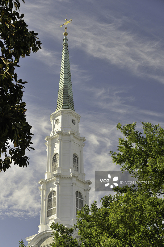 佐治亚州萨凡纳长老会教堂图片素材