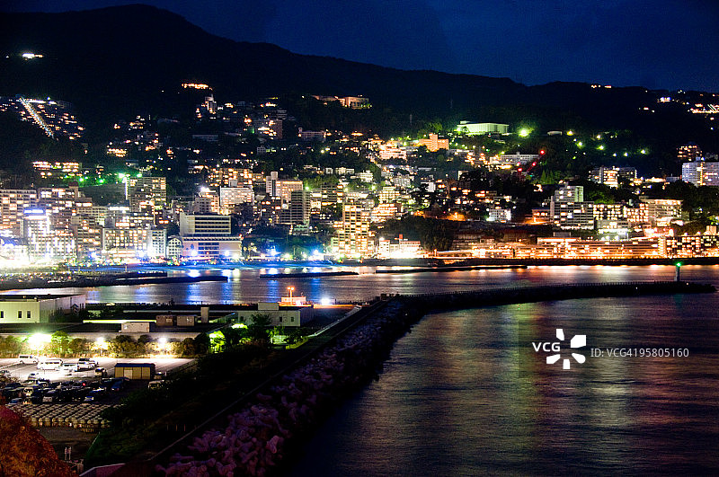热海夜景图片素材