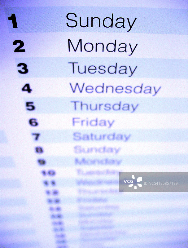 日历特写2图片素材