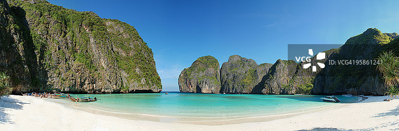 泰国皮皮岛莱岛玛雅湾图片素材