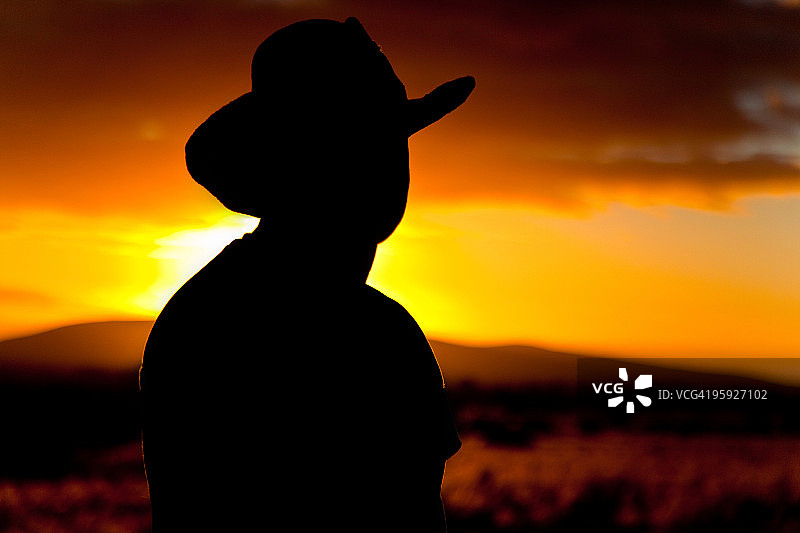 澳大利亚内陆日落图片素材