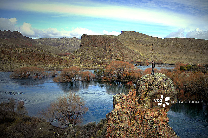 巴里洛切，巴塔哥尼亚的利迈河图片素材