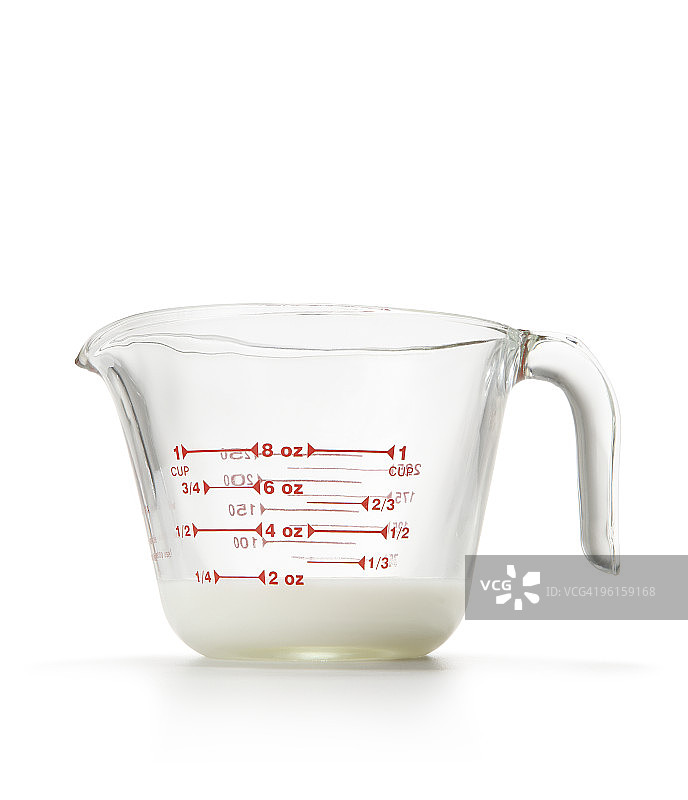 1/4杯牛奶图片素材