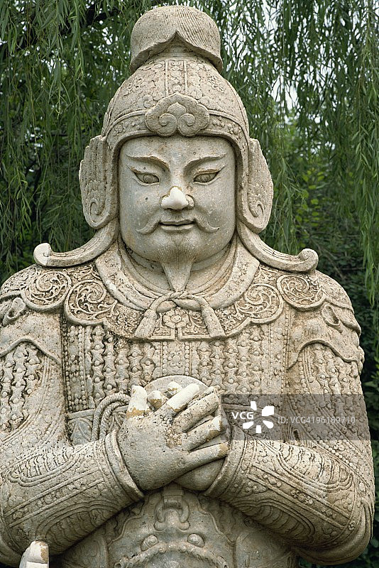 中国北京明十三陵神道石像图片素材
