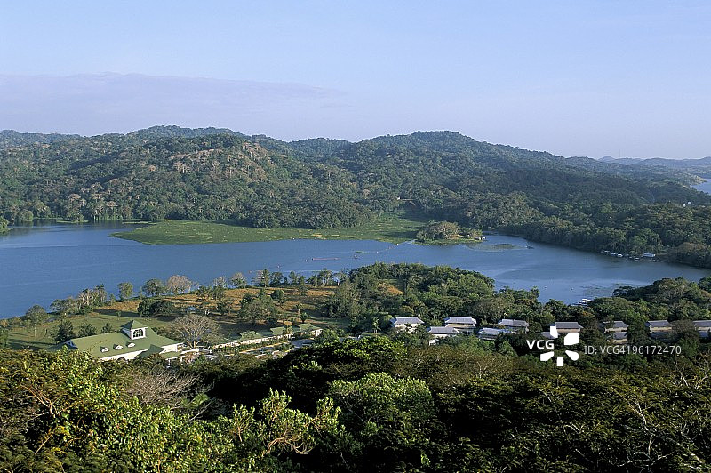 中美洲巴拿马索贝拉尼亚国家公园查格雷斯河和甘博亚雨林度假村图片素材