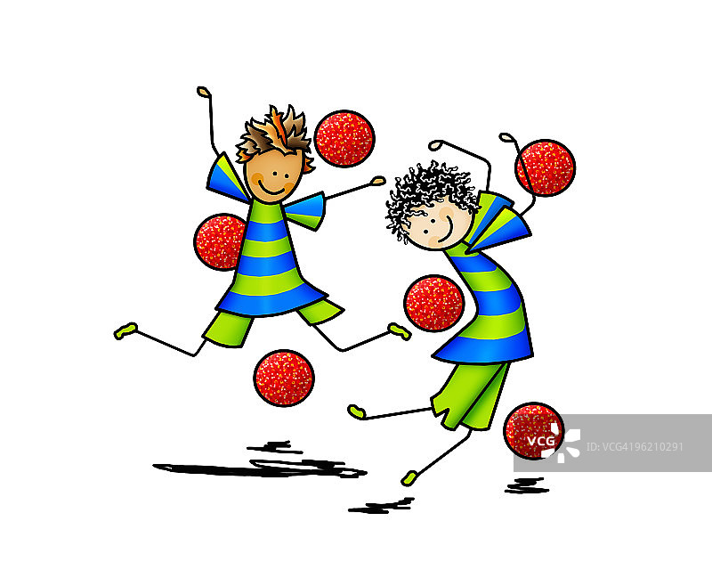 玩躲避球图片素材