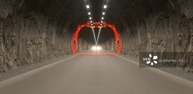 灯光隧道图片素材