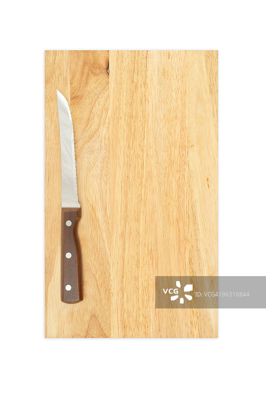 砧板和锋利的刀图片素材