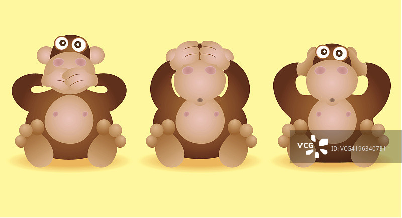 不听不说不看图片素材