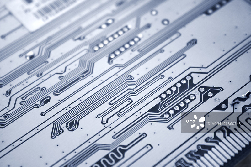印刷电路板特写图片素材