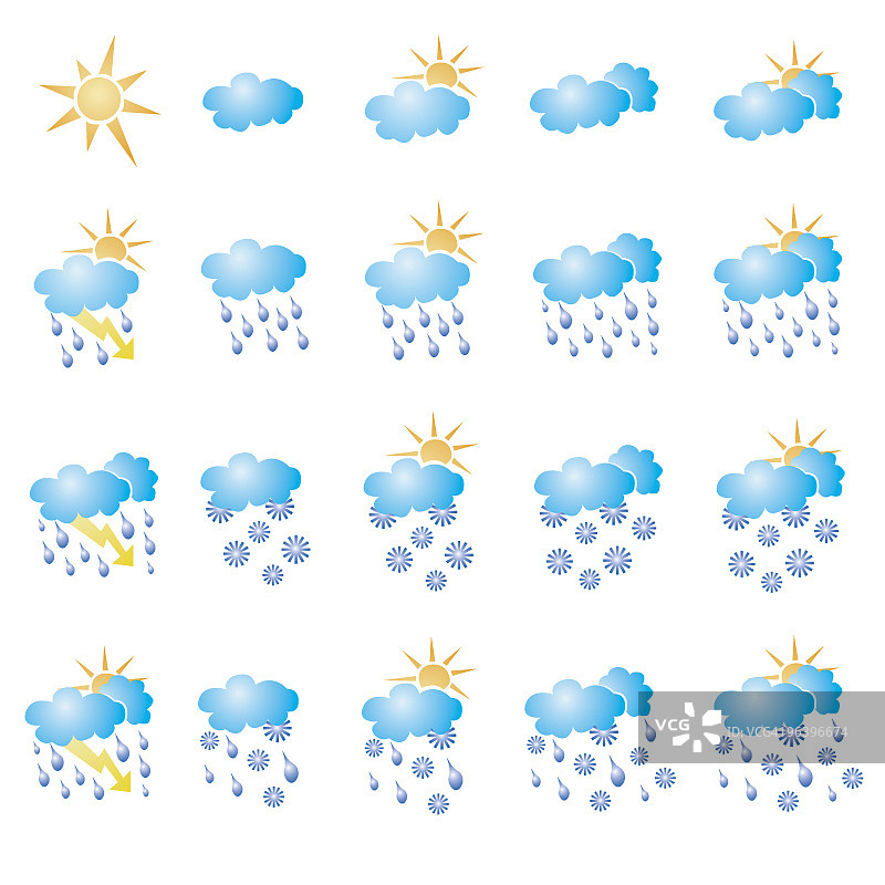 天气图标图片素材