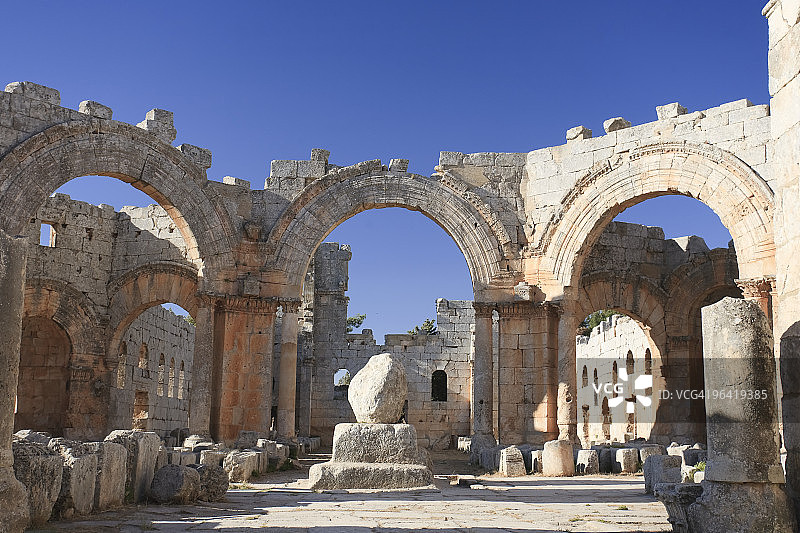叙利亚圣西蒙大教堂遗址图片素材