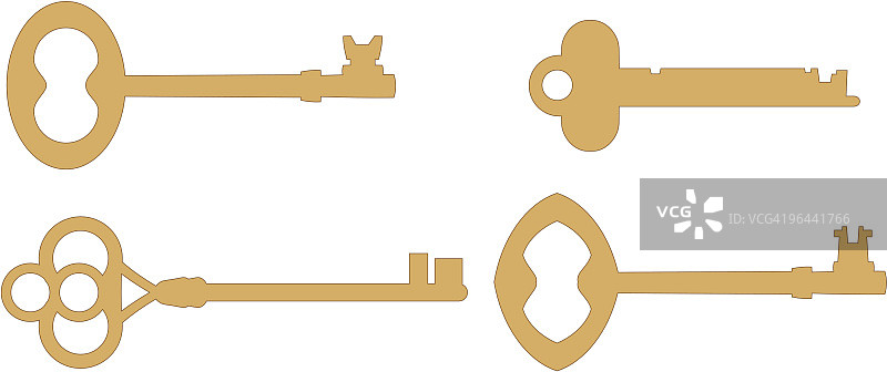 复古钥匙图片素材
