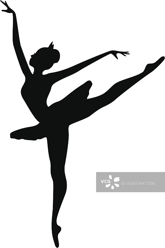 身穿芭蕾舞裙的芭蕾舞演员图片素材