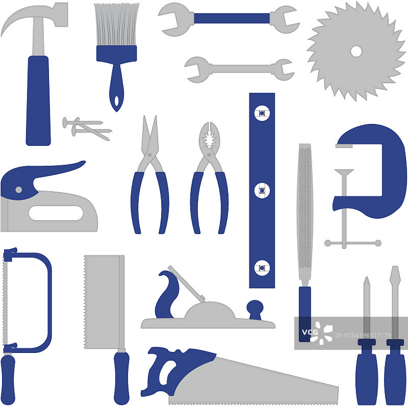 蓝色工具图片素材