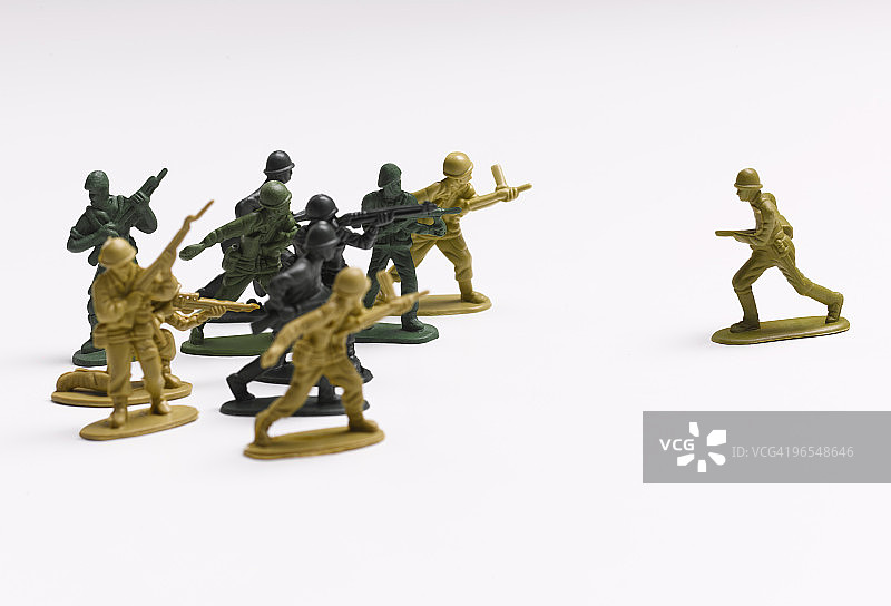 玩具士兵战斗图片素材
