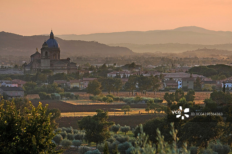 翁布里亚的日落图片素材