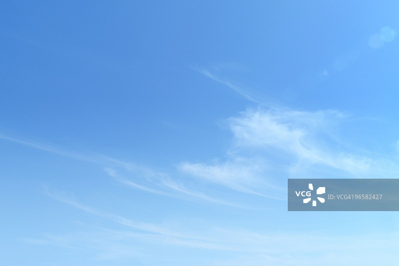 蓝天云朵，留白空间图片素材