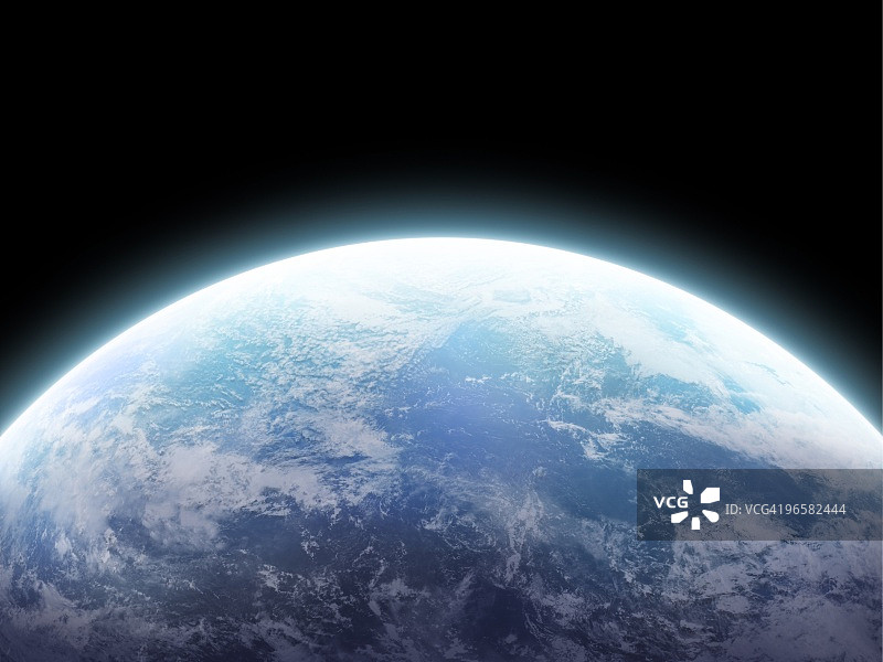 黑色背景的地球电脑图形图片素材