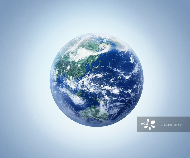 地球电脑图形蓝色背景图片素材