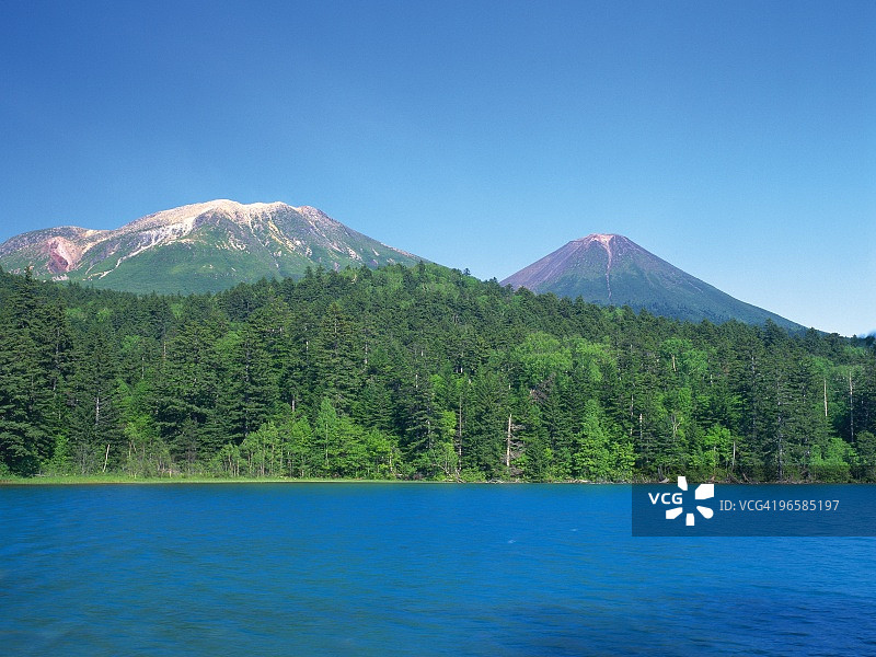 山间蓝湖图片素材